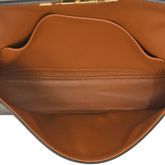 Celine Triomphe One-Shoulder Bag Canvas Leather Black - Picture 5 of 7